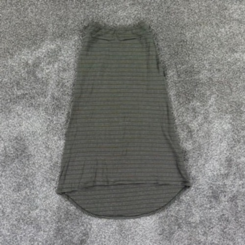 NEW DESO Petra Primary Stripe Skirt Petra Green Hemp Organic Cotton Womens‎ XS